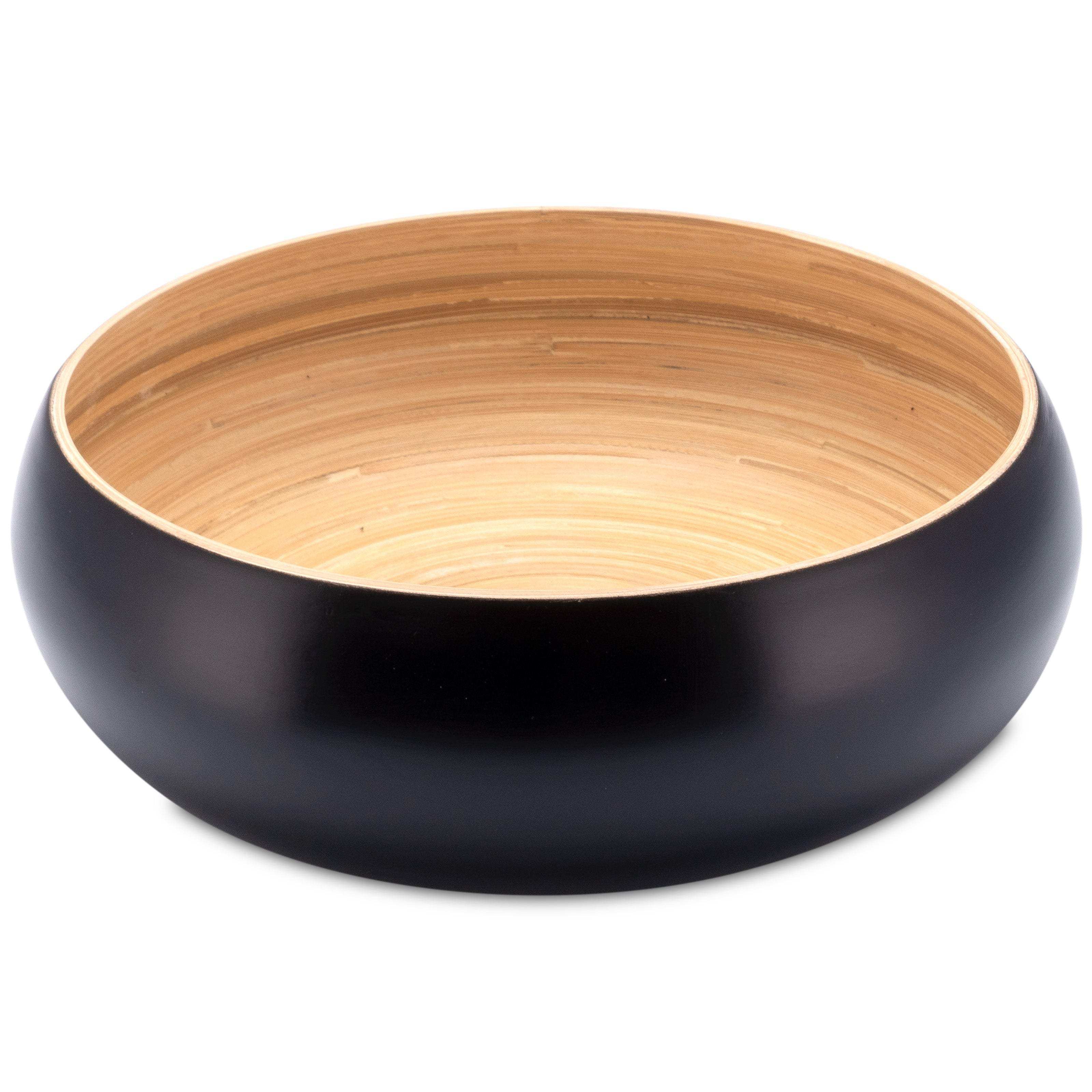 Obstschale aus Bambus Holz – Dekoschale mit farbiger Lackierung - Decorasian.eu