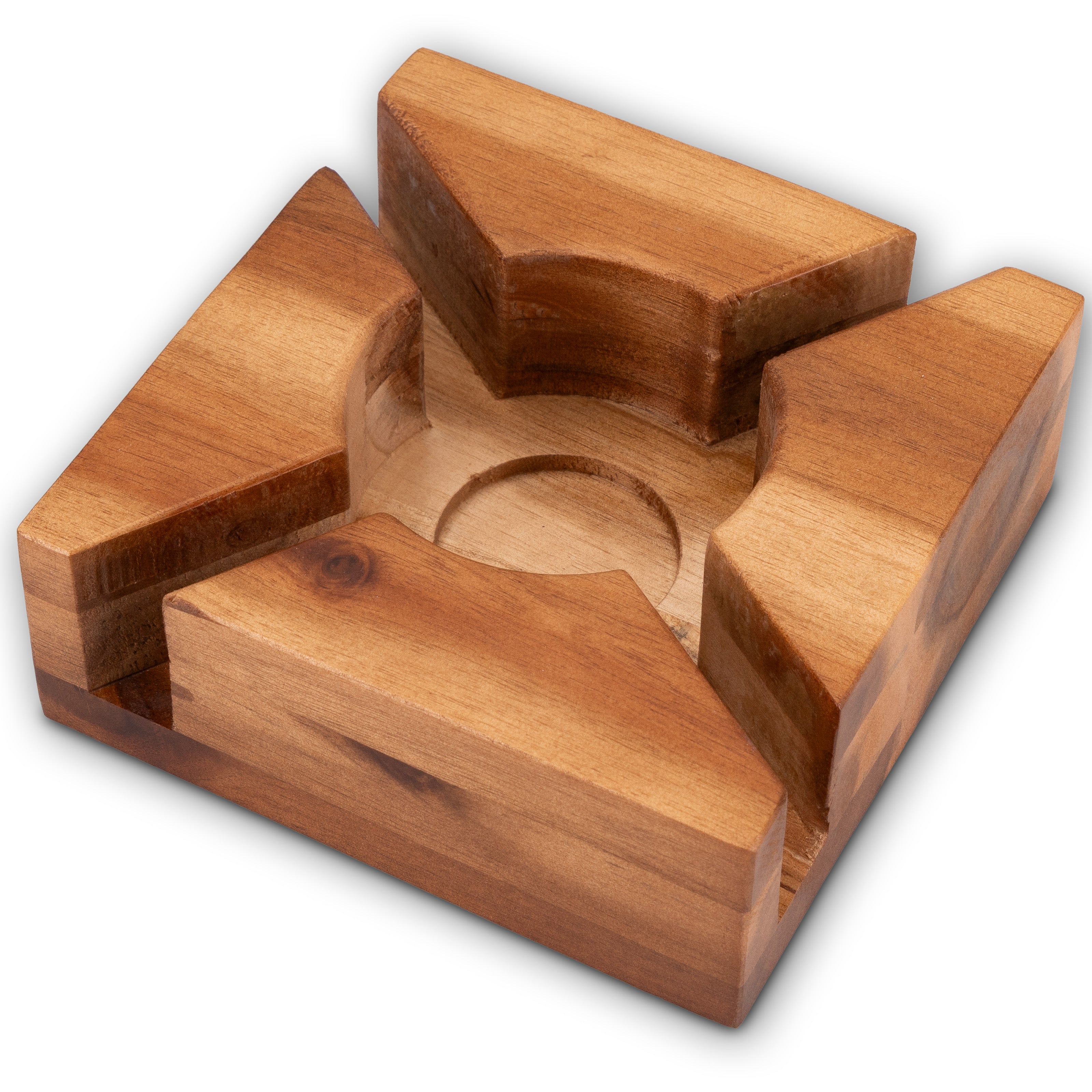 Massives Akazienholz Stövchen: Warmer Genuss für deine Teestunde