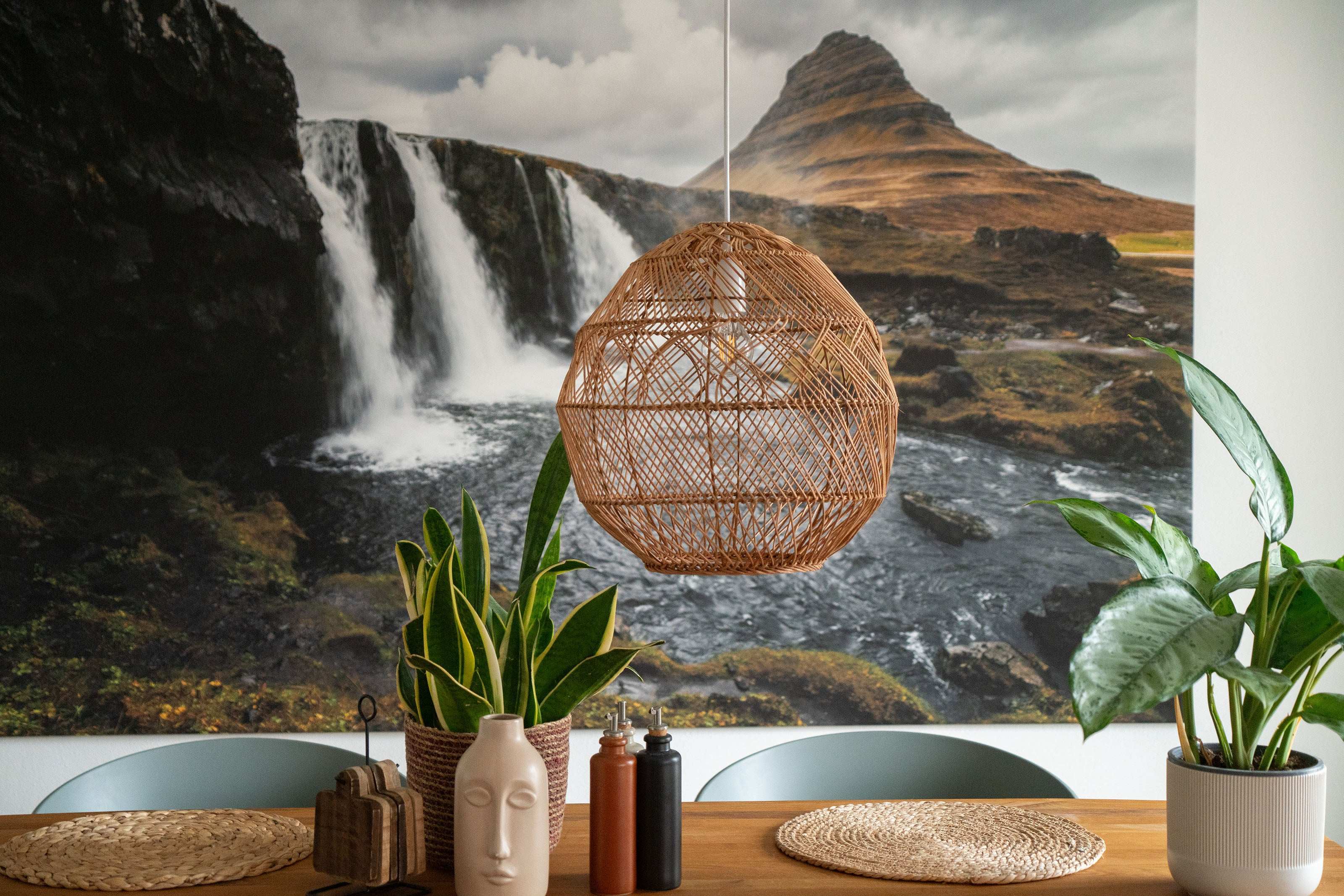 Rattan Lampenschirm für Pendelleuchten - Decorasian.eu