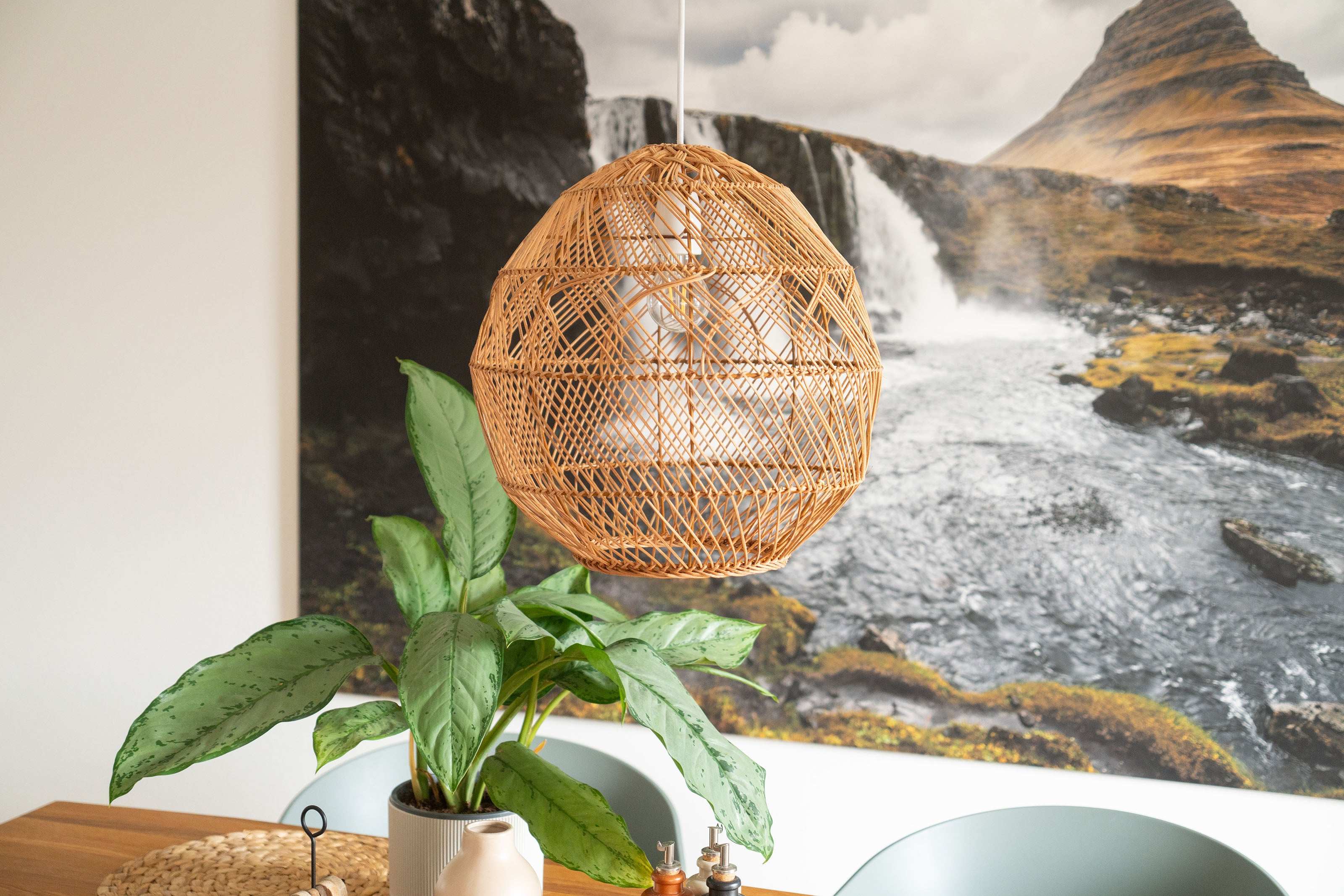 Rattan Lampenschirm für Pendelleuchten - Decorasian.eu