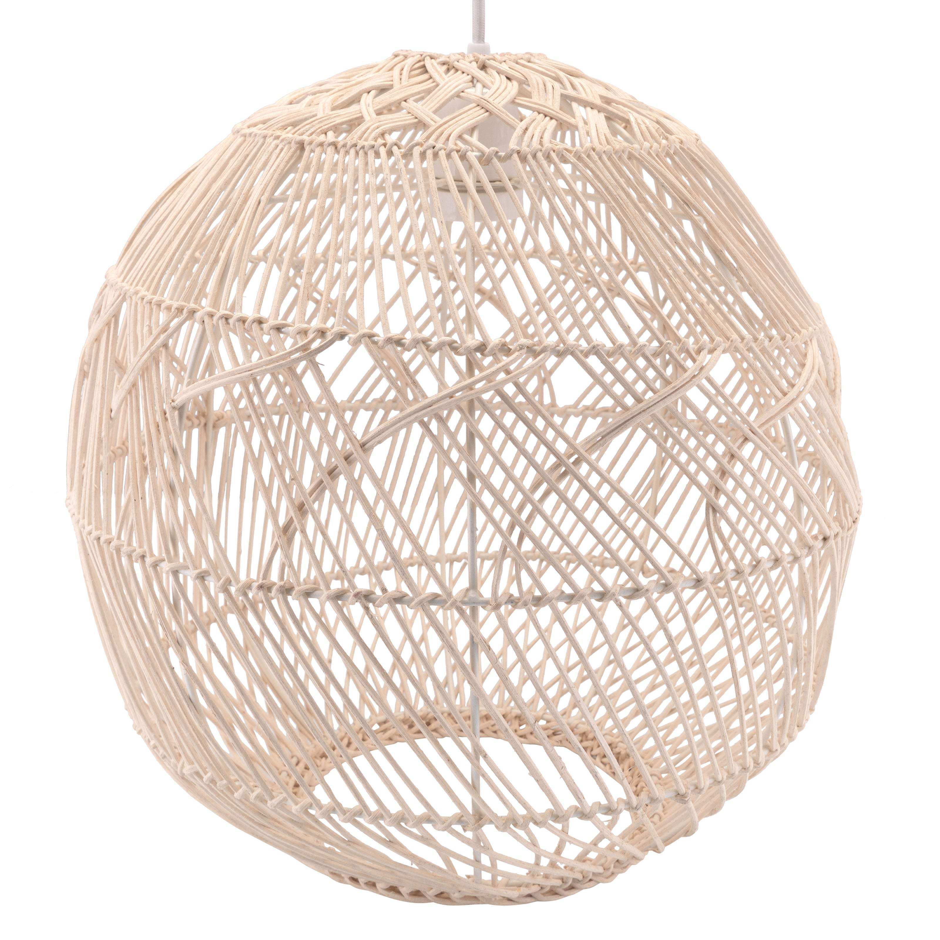 Rattan Lampenschirm für Pendelleuchten - Decorasian.eu