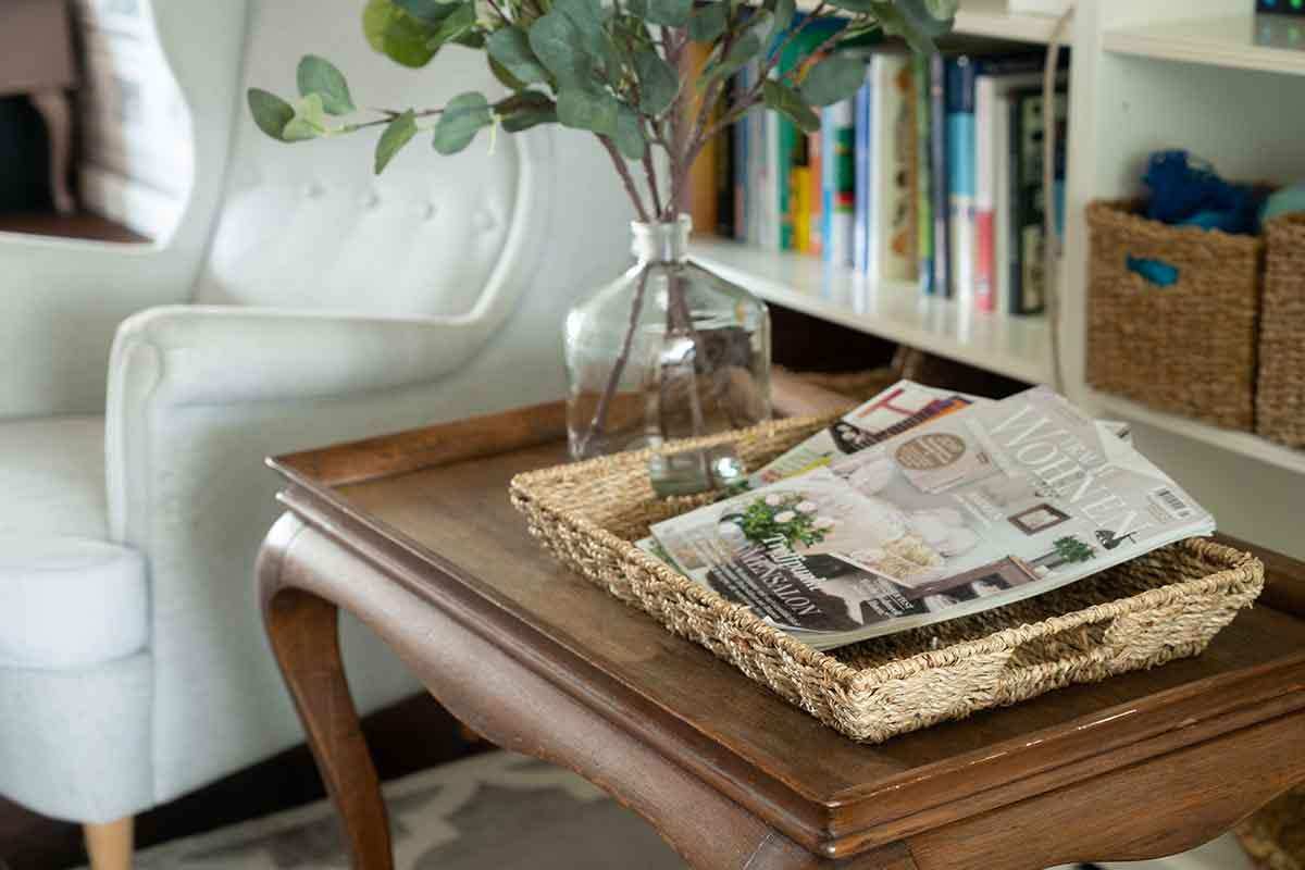 Dekotablett, natürlich geflochten aus Seegras - Decorasian.eu