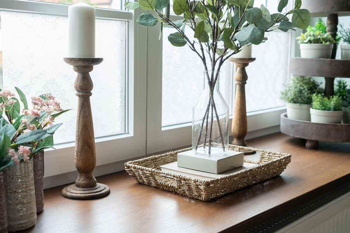 Dekotablett, natürlich geflochten aus Seegras - Decorasian.eu