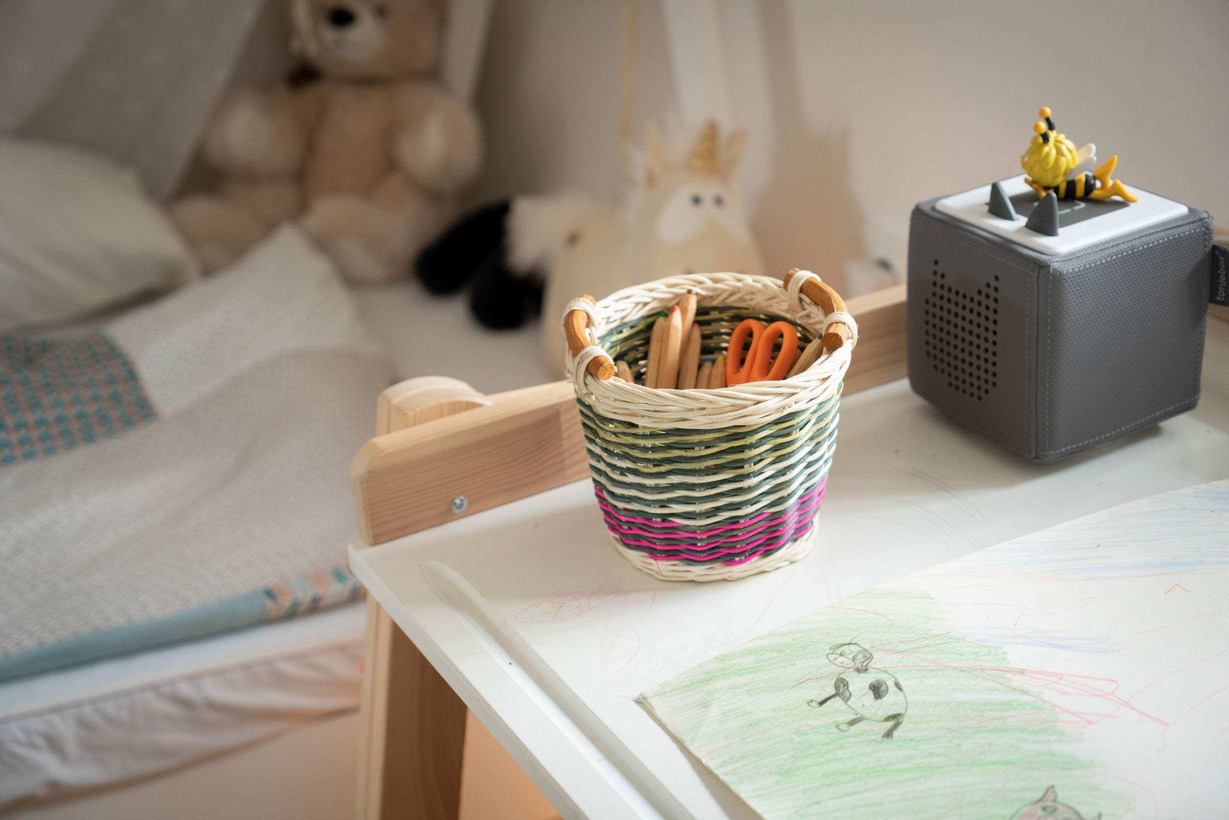 Kleine Aufbewahrungskörbchen aus Rattan im 3er Set - Decorasian.eu