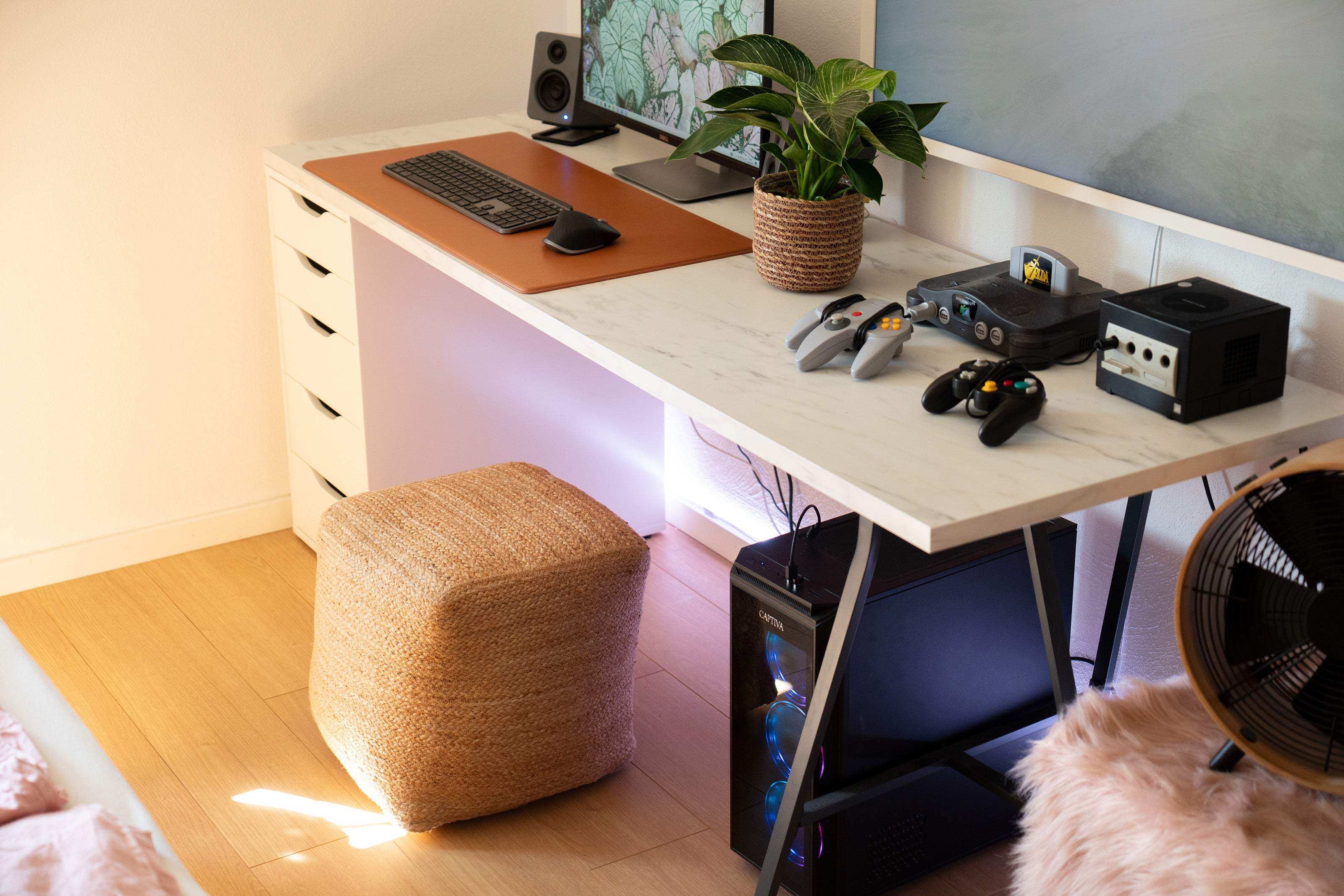 Sitzpouf aus Jute im Boho Stil - Würfelförmig und hoch - Decorasian.eu