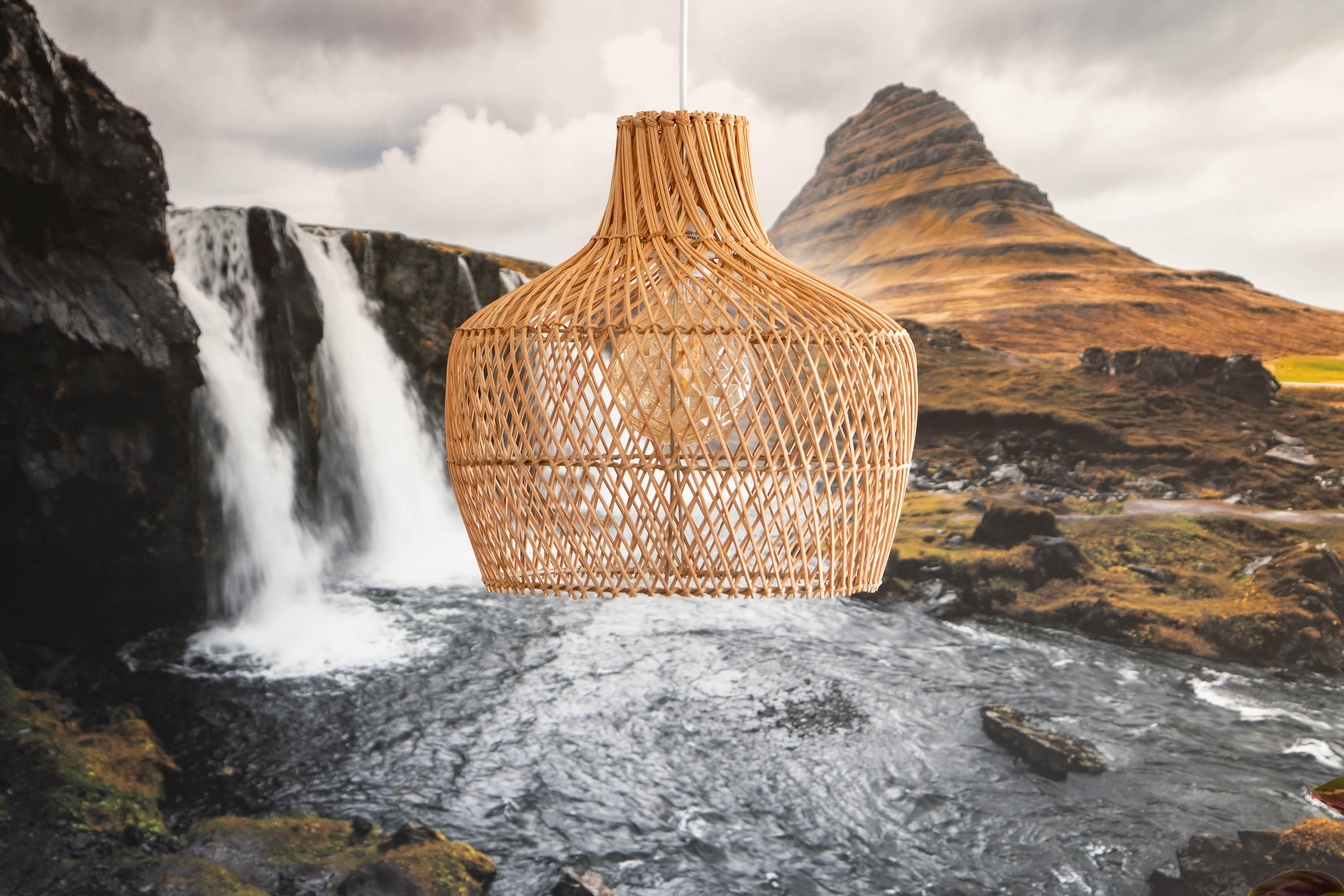 Decorasian Rattan Lampenschirm: Boho Charme und warmes Lichtspiel für dein Zuhause