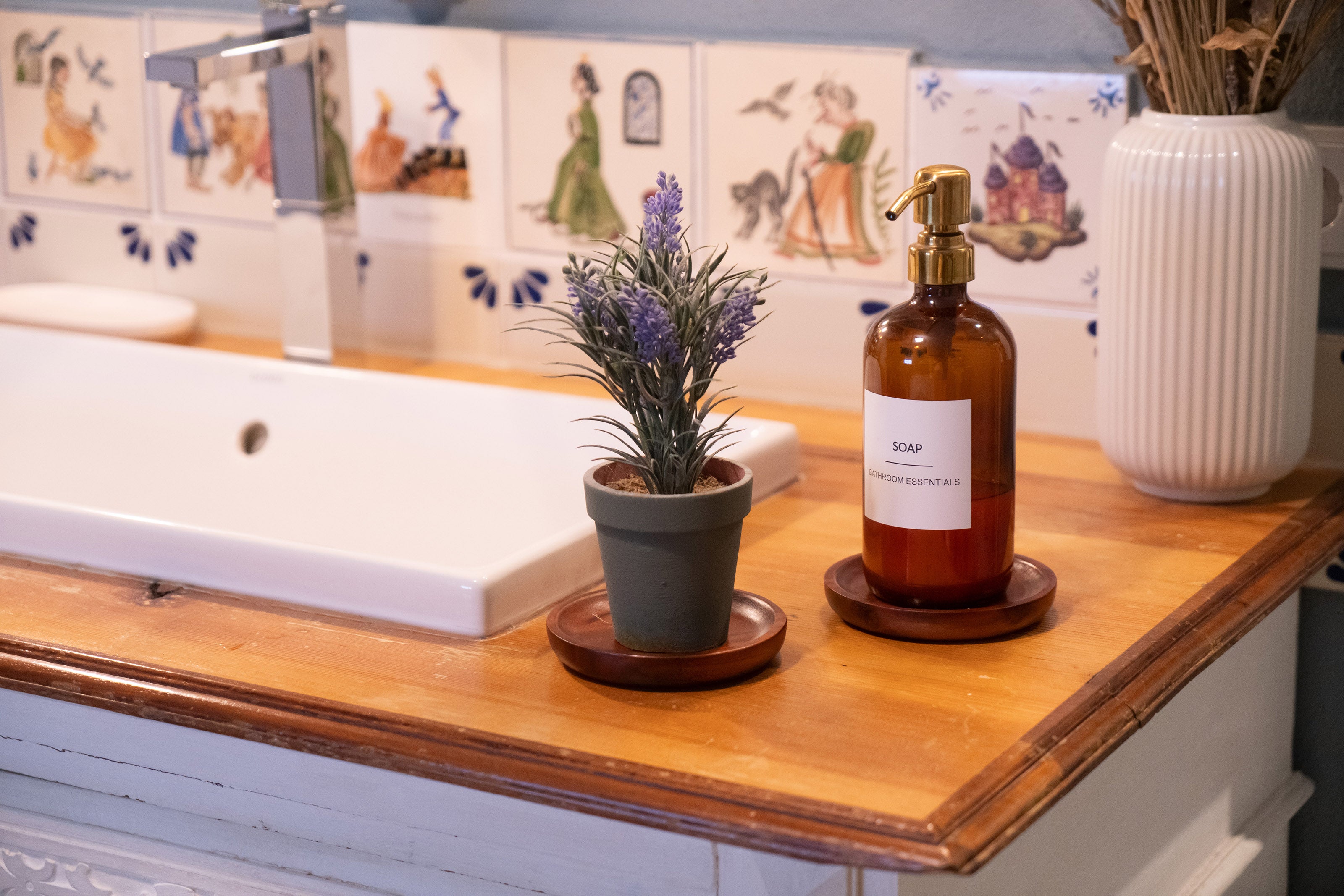 Massiver Akazienholz Kerzenteller 11cm – Natürlich schöner Halt für Stumpenkerzen