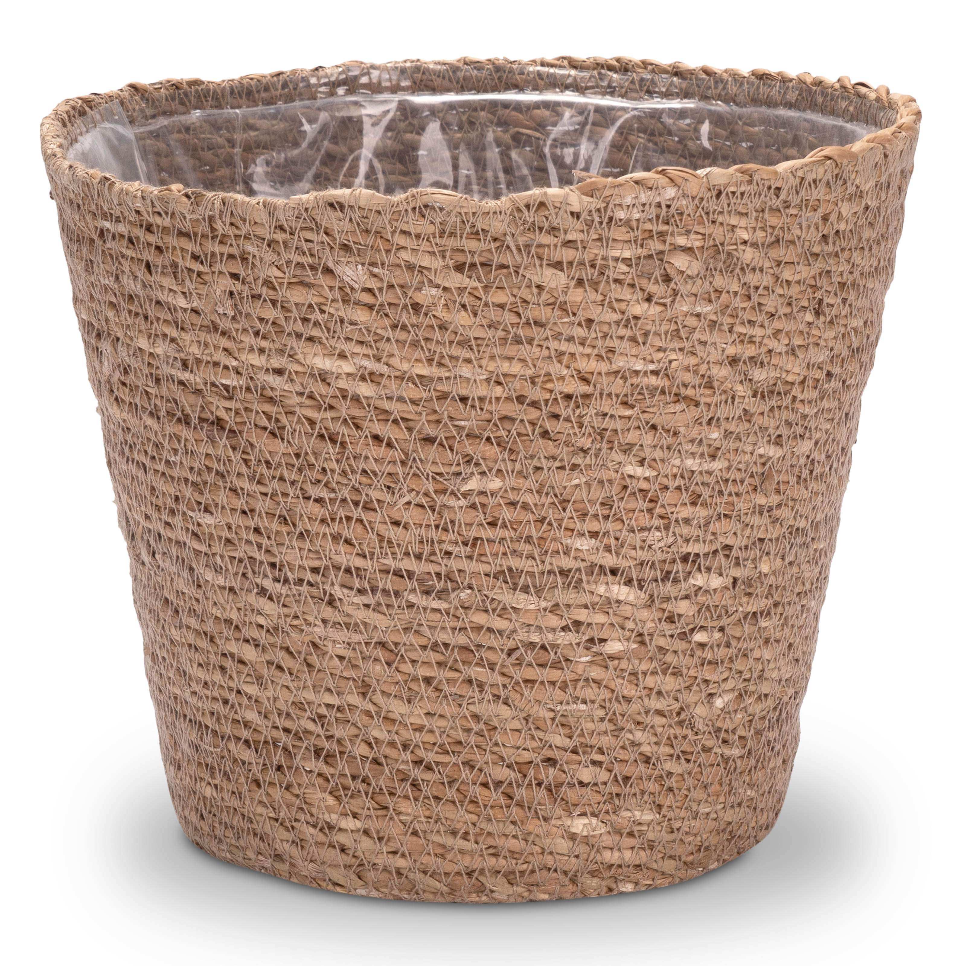 Blumentopf aus Seegras - Natürlicher Pflanztopf im Boho Stil - Decorasian.eu