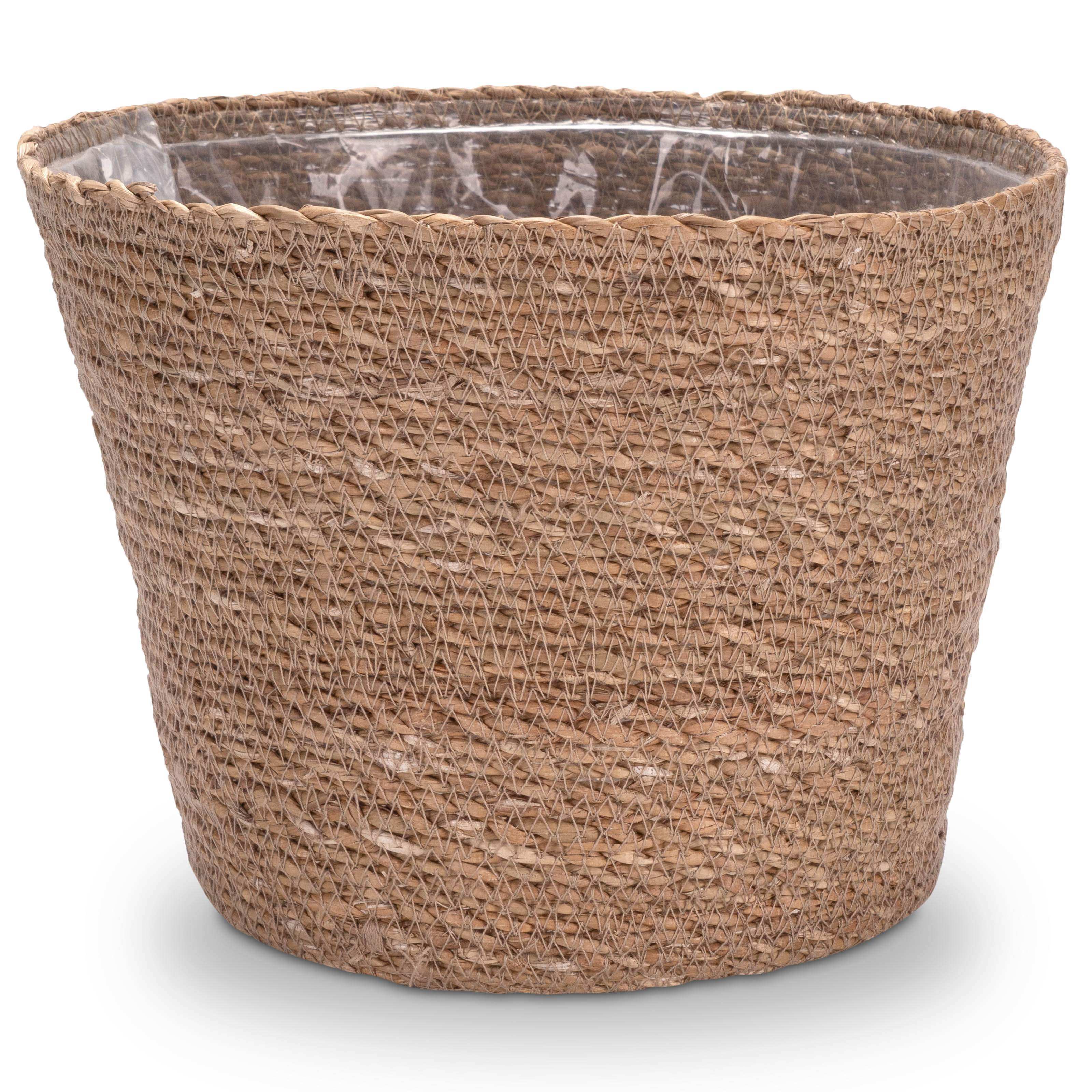 Blumentopf aus Seegras - Natürlicher Pflanztopf im Boho Stil - Decorasian.eu